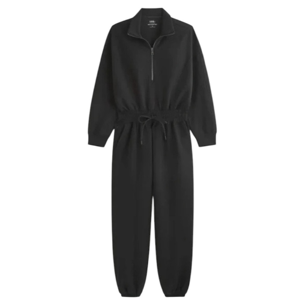 Abercrombie & Fitch YPB Black Longsleeve Jogger Style Jumpsuit, size small